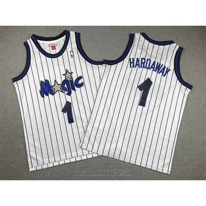 Camiseta Nino Orlando Magic Penny Hardaway #1 Mitchell & Ness 1993-94 Blanco